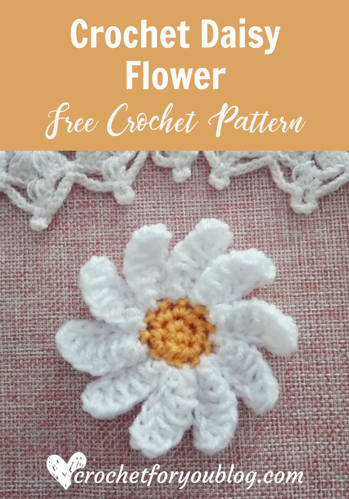 Crochet Daisy Flower Free Pattern