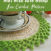 Crochet Oval Table Mat with Jute Hemp - free pattern