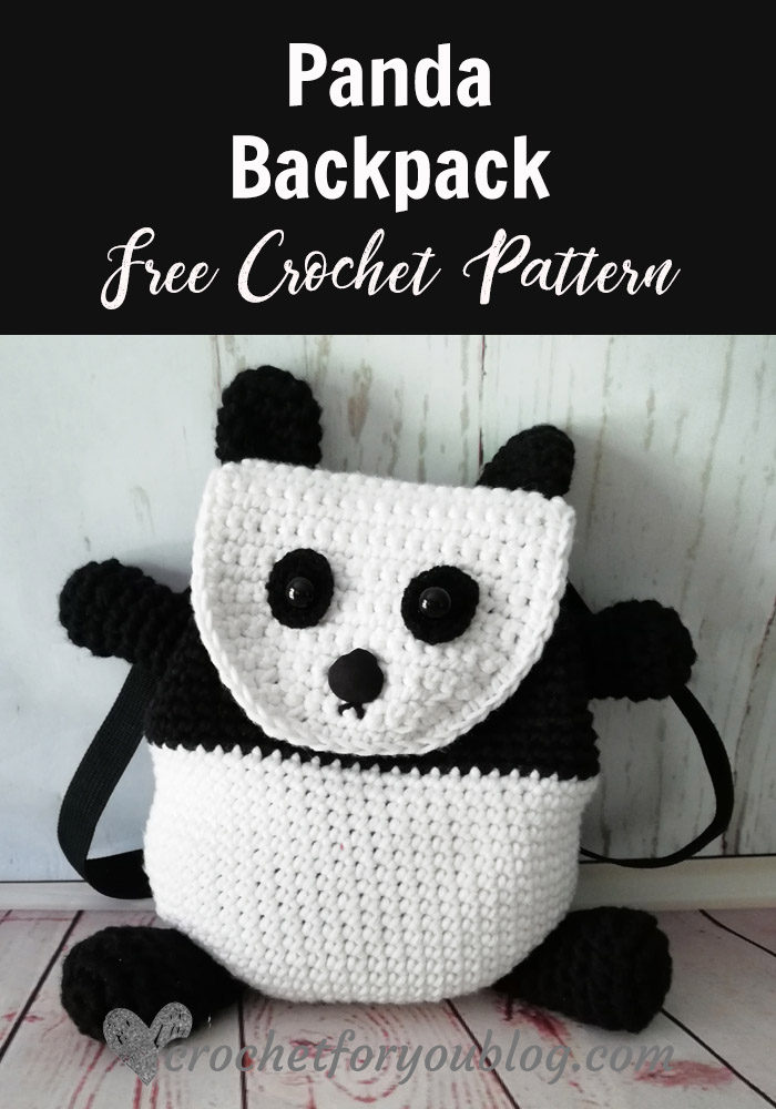 Crochet Panda Backpack Free Pattern