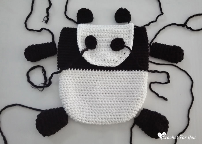 Crochet Panda Backpack Free Pattern