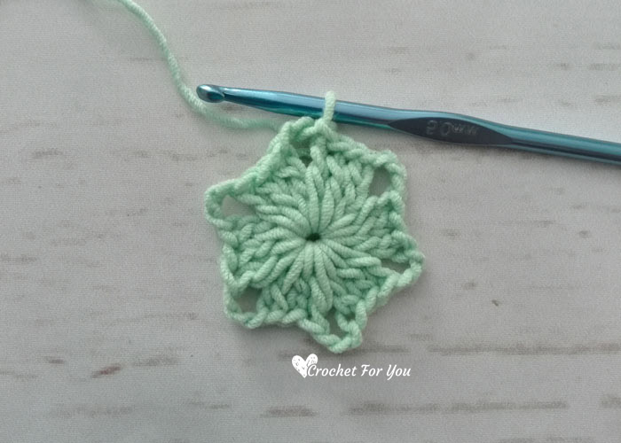 How to crochet granny hexagon