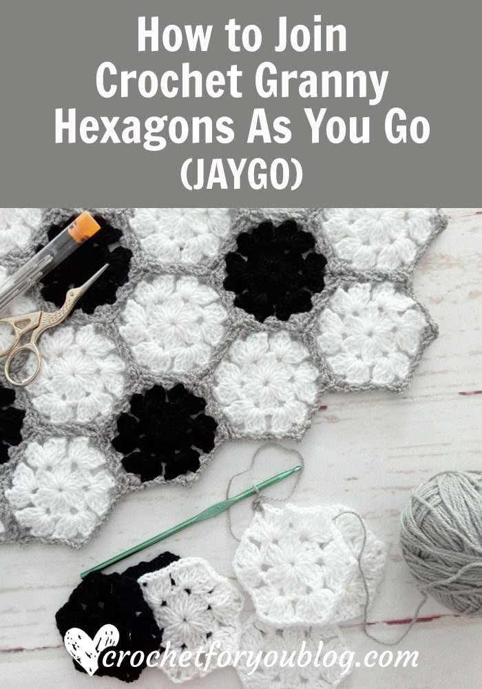 How to Join Crochet Granny Hexagons