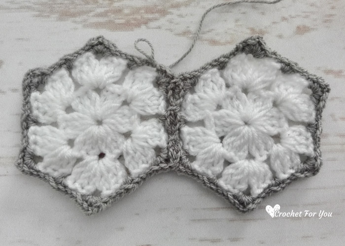 How to Join Crochet Granny Hexagons As You Go