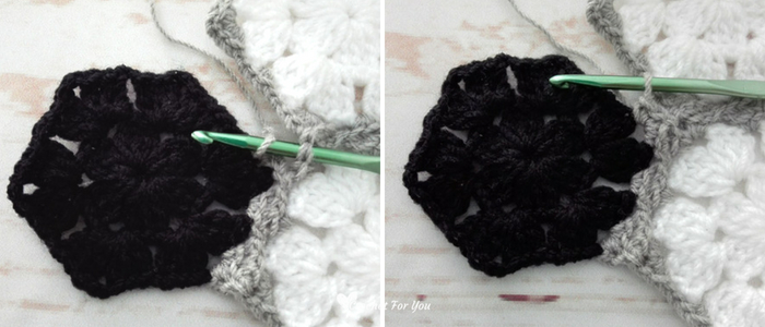 How to Join Crochet Granny Hexagons As You Go