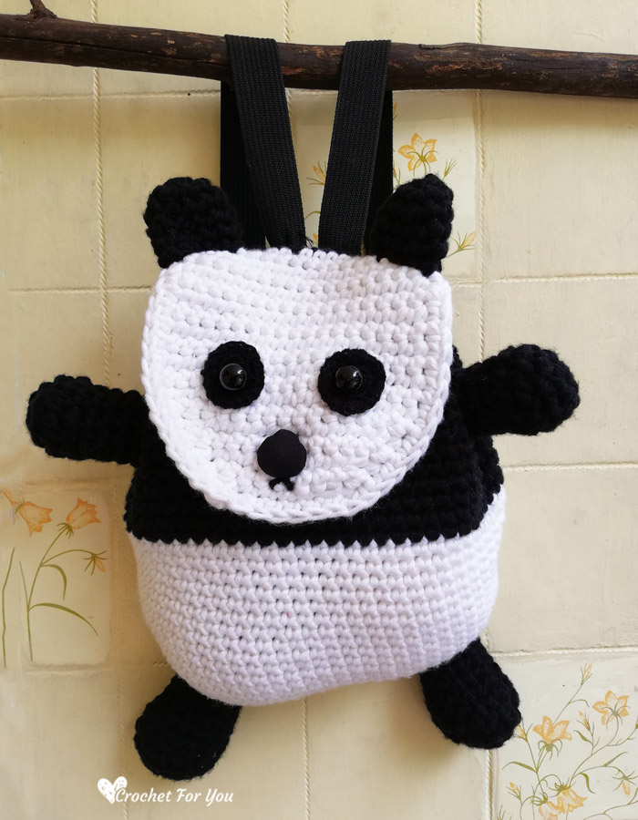 Crochet Panda Backpack Free Pattern