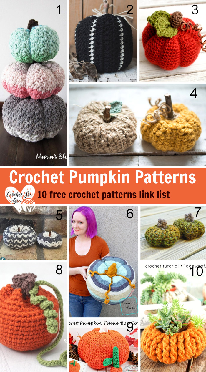 Crochet Pumpkin Patterns 10 Free Crochet Patterns Link List
