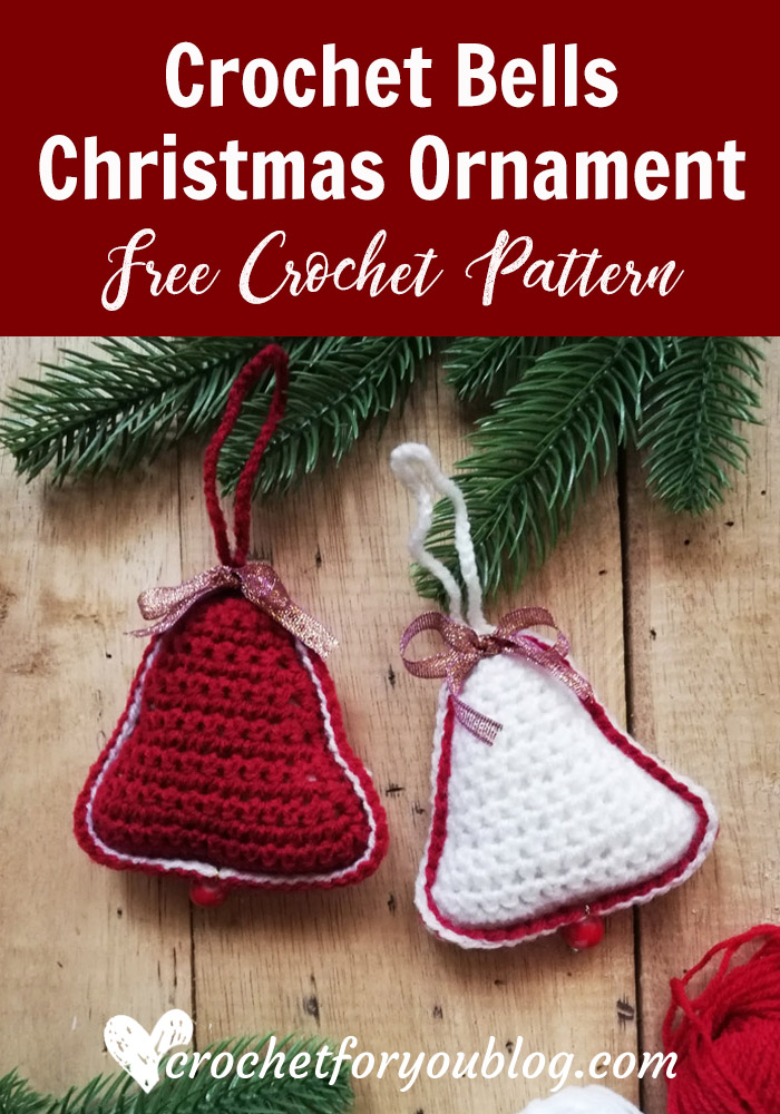 Crochet Bells Christmas Ornament Free Pattern