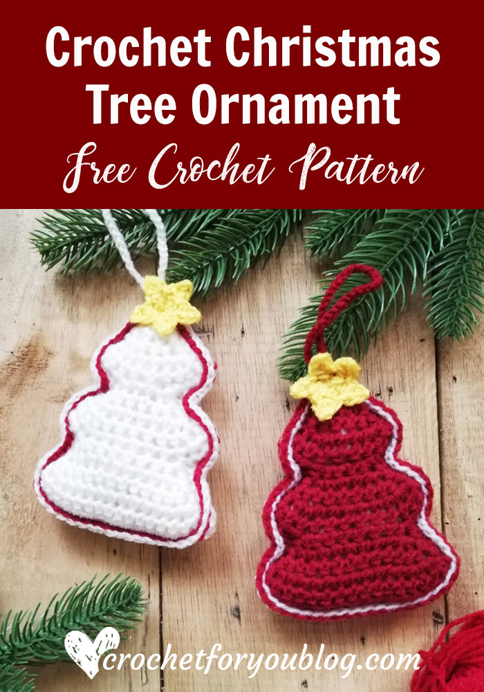 Crochet Christmas Tree Ornament Free Pattern