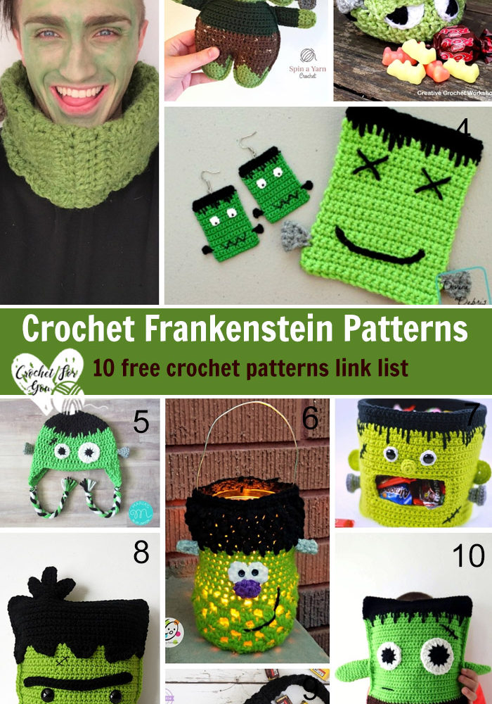 Crochet Frankenstein Patterns – 10 free crochet pattern link list