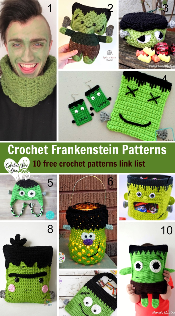 Crochet Frankenstein Patterns – 10 free crochet pattern link list