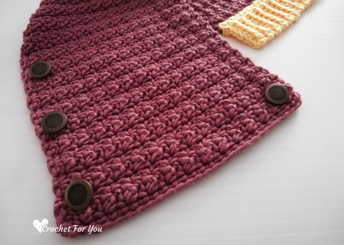 Crochet Samara Button Cowl Free Pattern