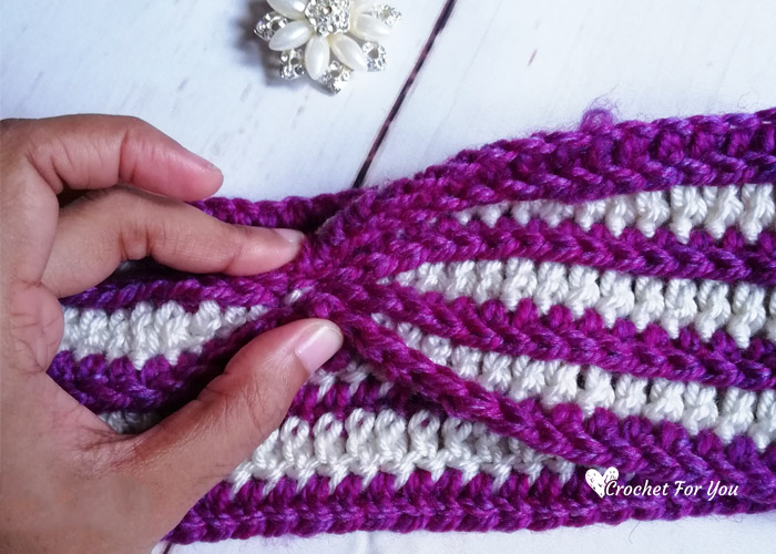 Crochet Striped Delight Headband Free Pattern