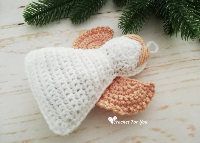 Crochet Angel Christmas Ornament Free Pattern 