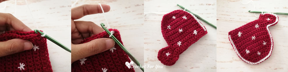 Crochet slip stitch around