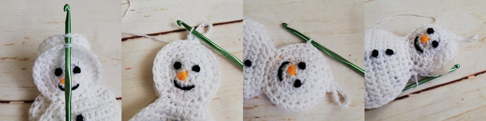 Crochet Snowman Christmas Ornament Free Pattern
