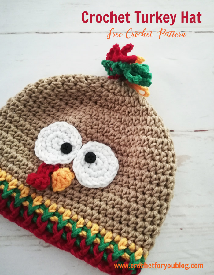 Crochet Turkey Hat Free Pattern