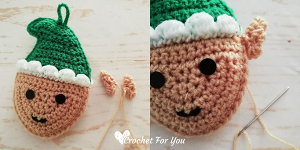 Crochet Elf Christmas Ornament Free Pattern