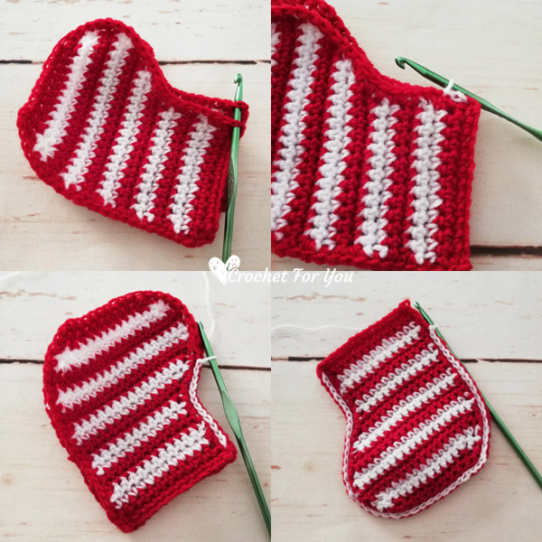 Crochet Stocking Christmas Ornament Free Pattern