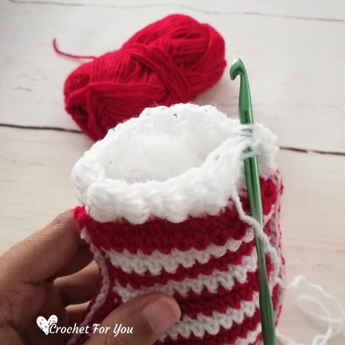 Crochet Stocking Christmas Ornament Free Pattern 