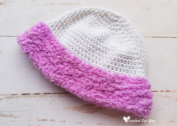 Winter Fluffy Brim Hat Free Crochet Pattern