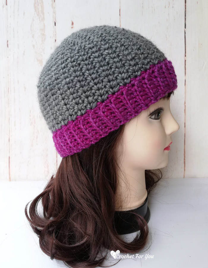 Crochet Spider Stitch Beanie Free Pattern