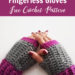 Crochet Spider Stitch Fingerless Gloves Free Pattern