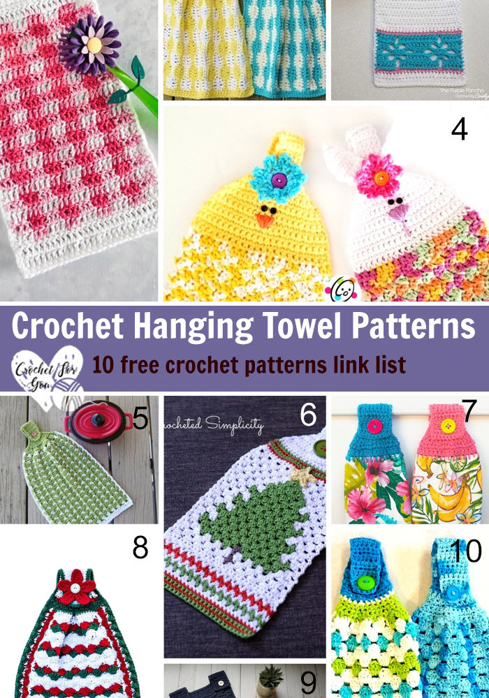 Crochet Hanging Towel Patterns - 10 free crochet patterns link list