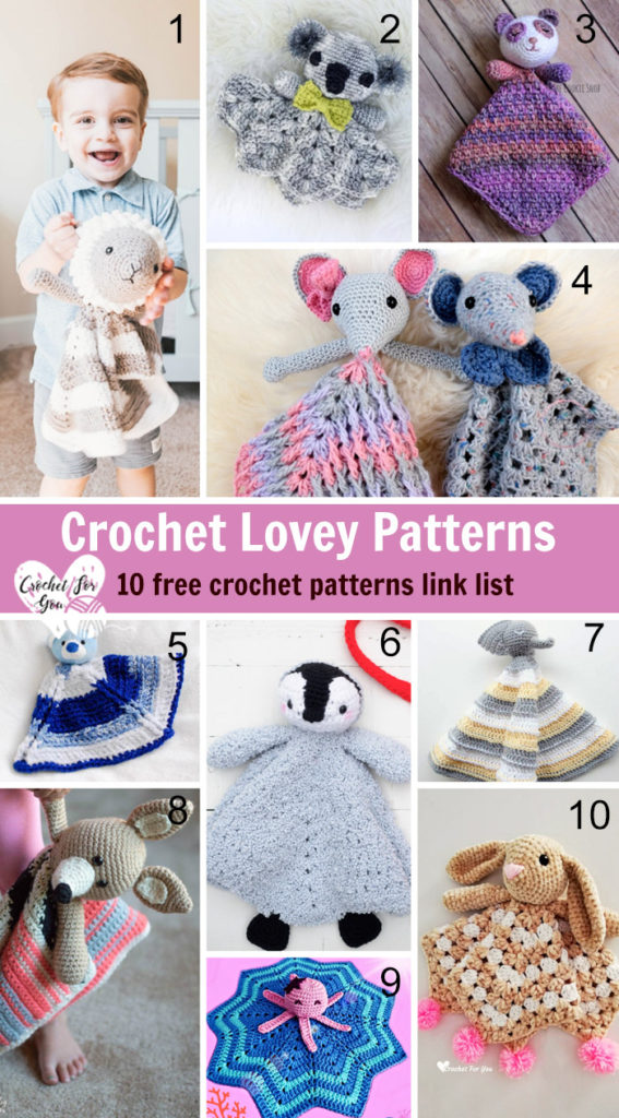 Crochet Lovey Patterns - 10 free crochet pattern link list