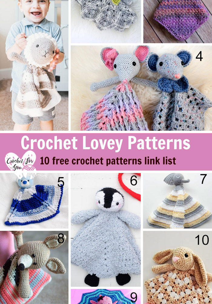 Crochet Lovey Patterns - 10 free crochet pattern link list