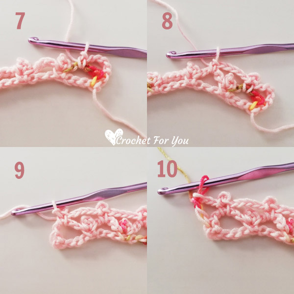 How to Crochet Picot Trellis Stitch 