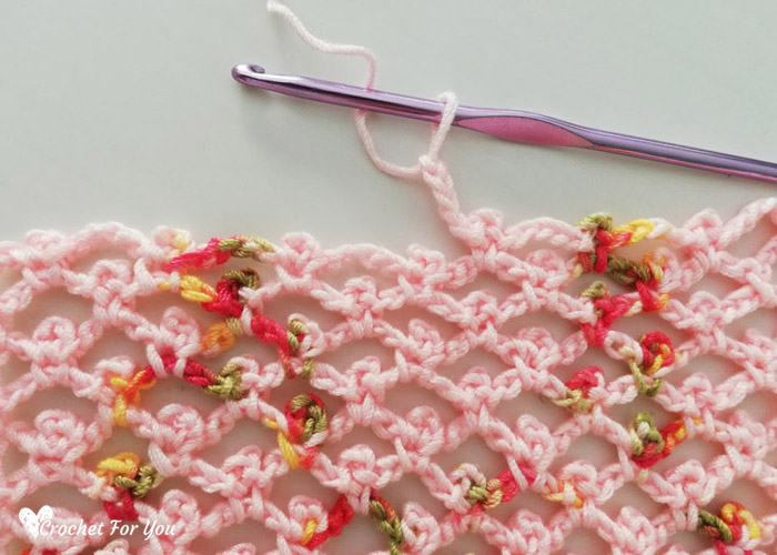 How to Crochet Picot Trellis Stitch 