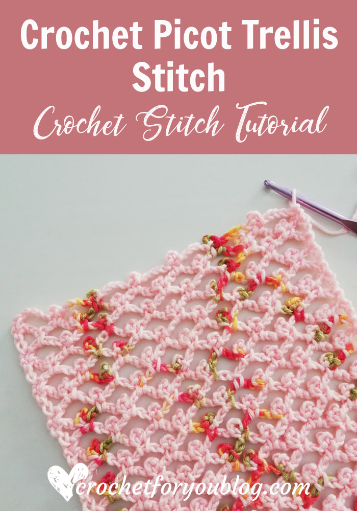 How to Crochet Picot Trellis Stitch