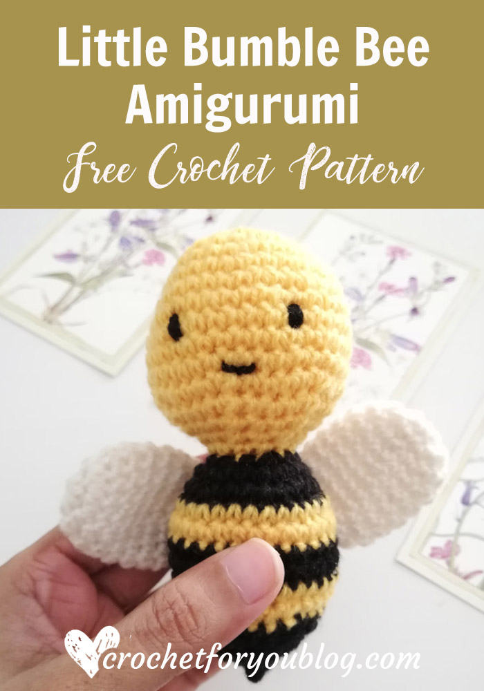 Little Bumble Bee Amigurumi Free Crochet Pattern