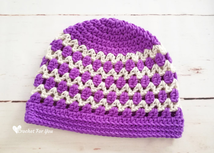 Spring & Summer Lace Beanie Free Crochet Pattern