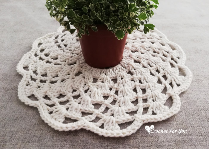 Crochet Spiral Lace Doily Free Pattern