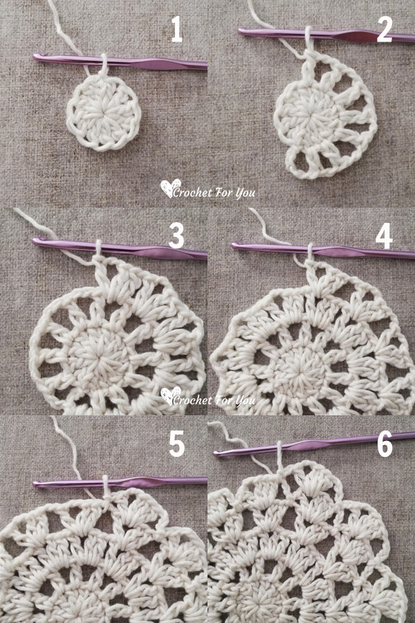 Crochet Spiral Lace Doily Free Pattern
