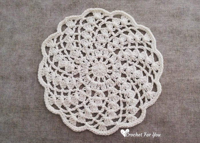 Crochet Spiral Lace Doily Free Pattern