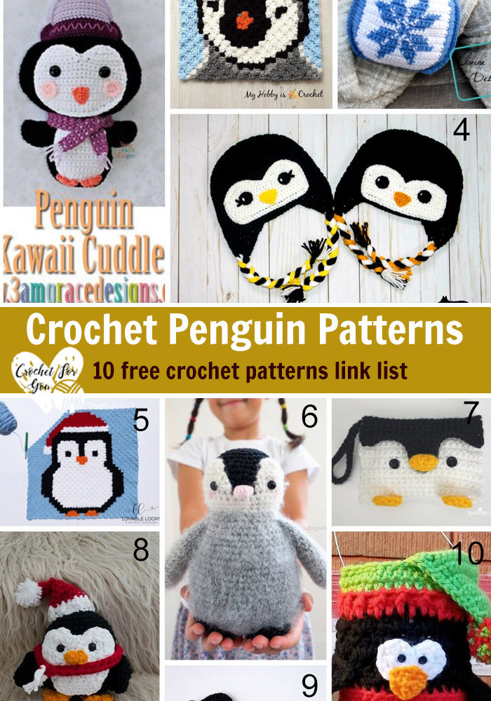 Crochet Penguin Patterns 10 free crochet pattern link list