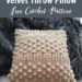 Sandy Bobble Crochet Velvet Throw Pillow Free Pattern