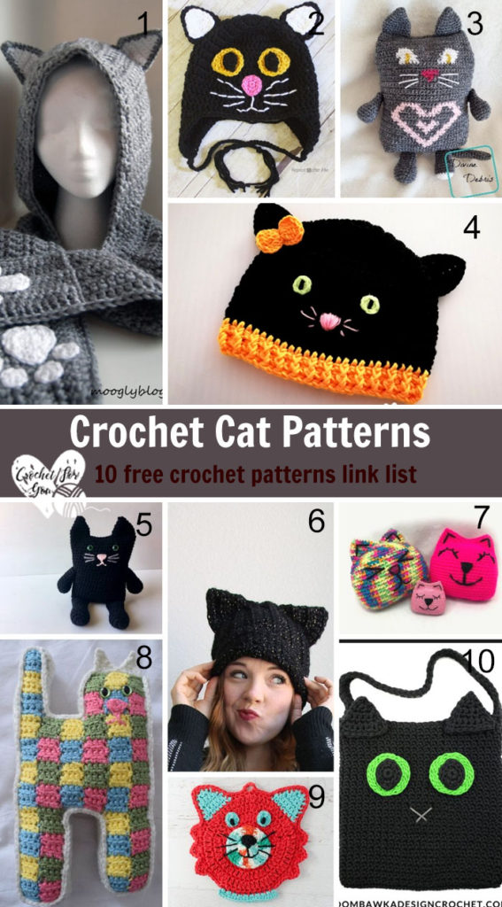 Crochet Cat Patterns - 10 free crochet pattern link list