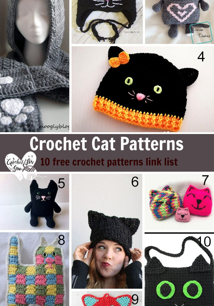 Crochet Cat Patterns - 10 free crochet pattern link list