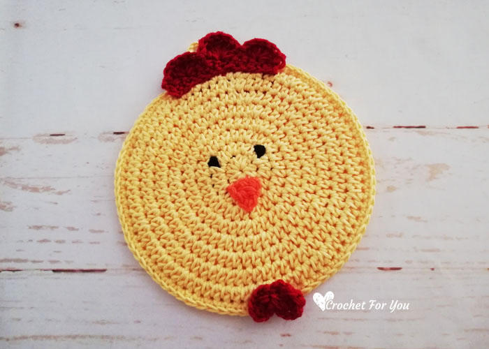 Crochet Chicken Potholder Free Pattern