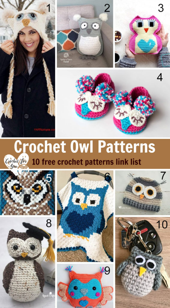 Crochet Owl Patterns – 10 free crochet patterns link list