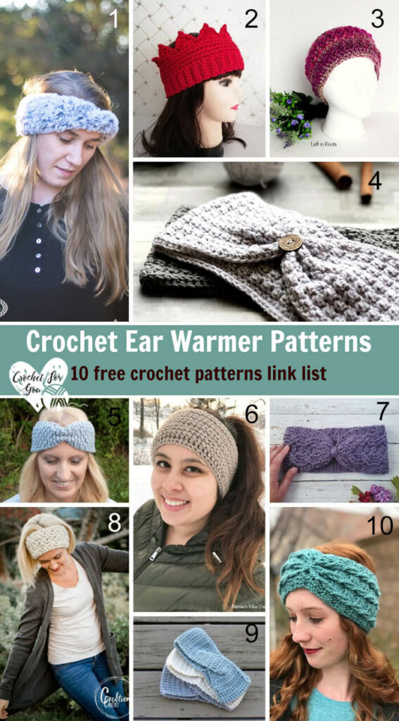 Crochet Ear Warmer Patterns - 10 free crochet pattern link list