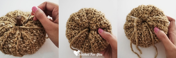 Crochet Ribbed Pumpkin Free Pattern