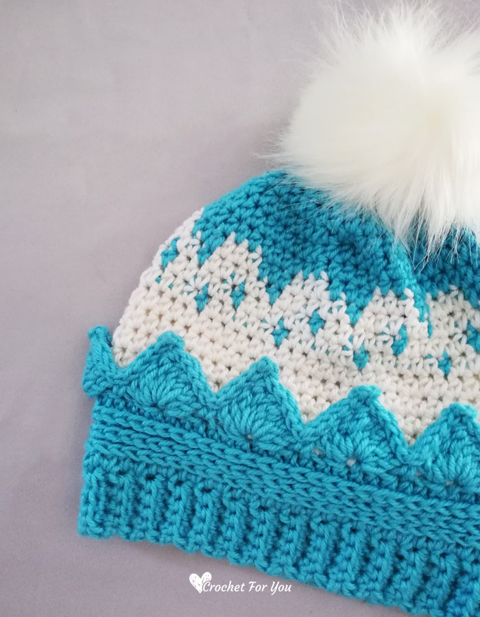 Crochet Crown Hat 