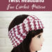 Crochet Houndstooth Twist Headband