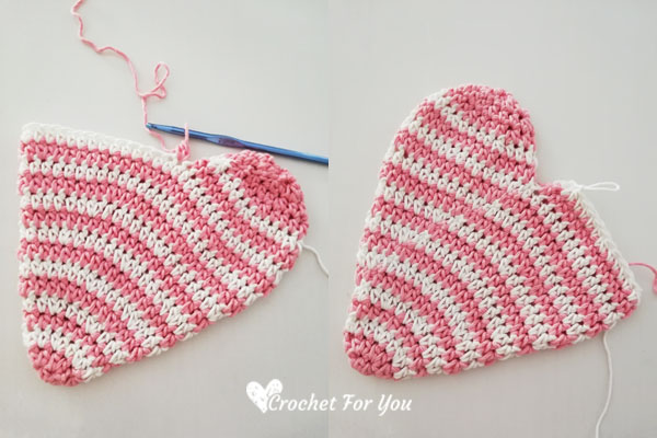 Crochet Heart Potholder