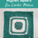 Emerald Asscher Crochet Afghan Square