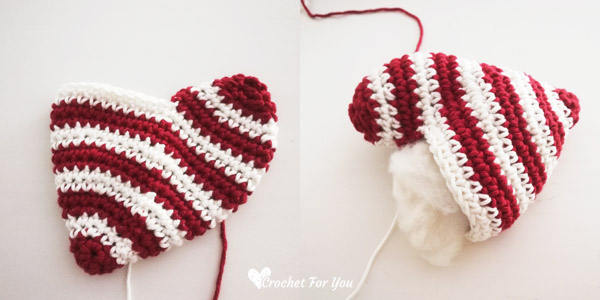 Crochet Striped Heart Amigurumi 